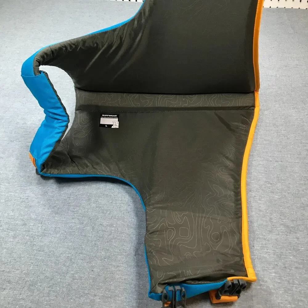 RuffWear Large Float Coat Dog Life Jacket Water Flotation Device Blue Green NWT